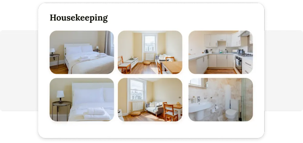 Photographic turnaround inspection of every room