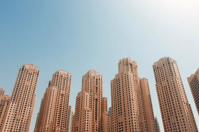 Jumeirah Beach Residence towers in Dubai