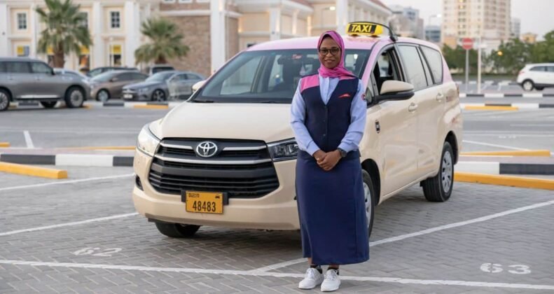 women pink Taxi in dubai