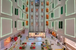 Al Khoory Atrium Hotel lobby